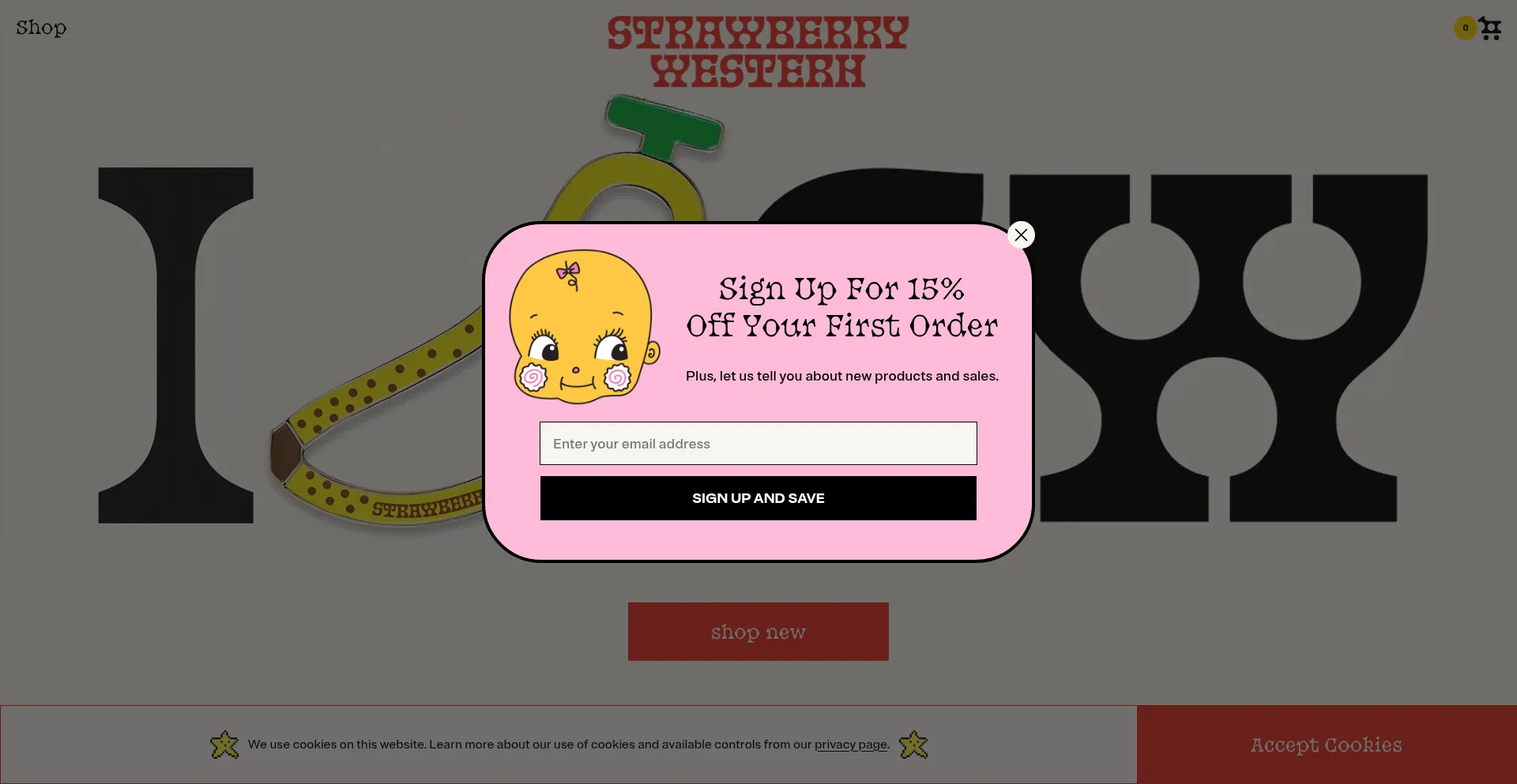 Strawberrywestern.com Screenshot