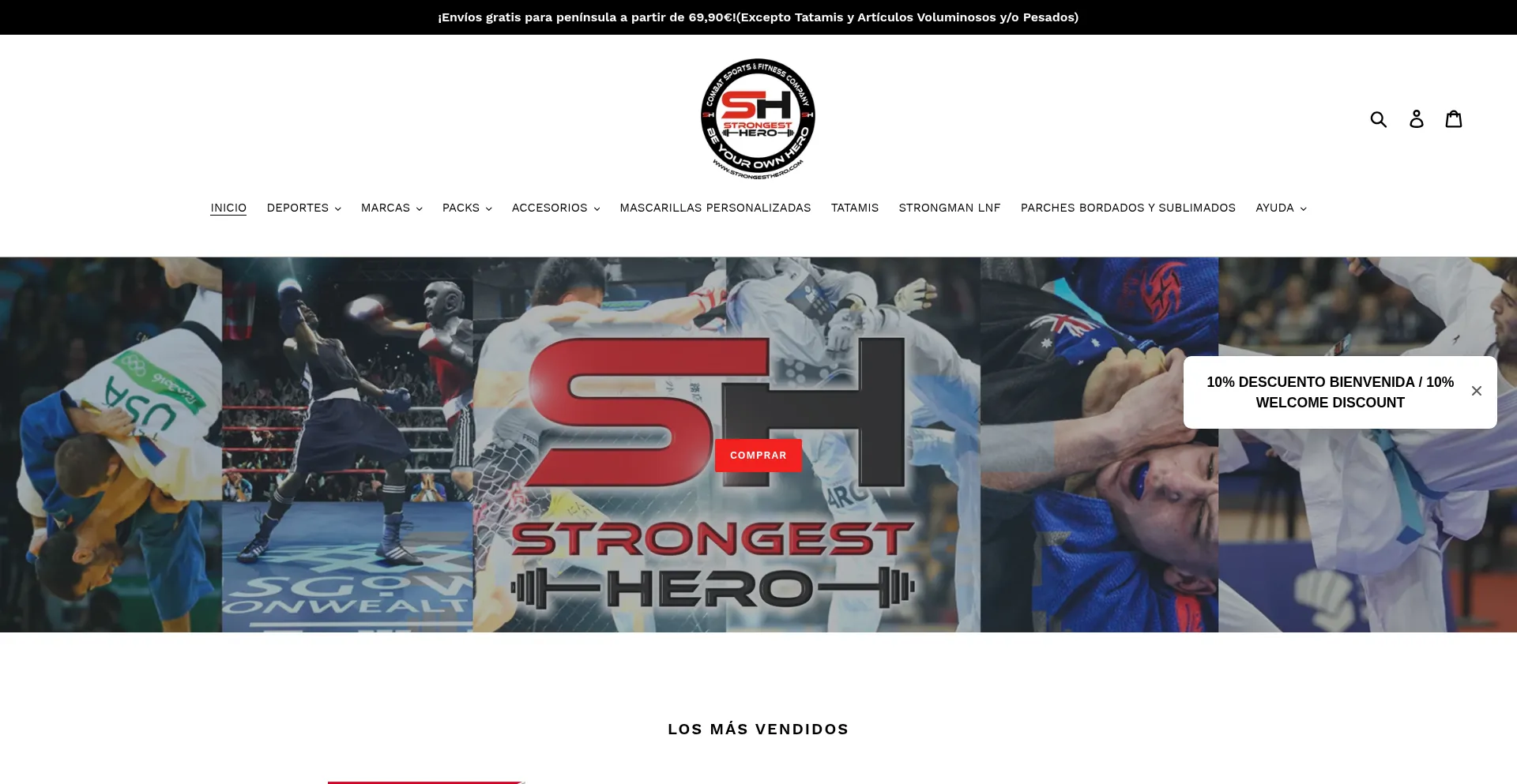 Strongesthero.com Screenshot