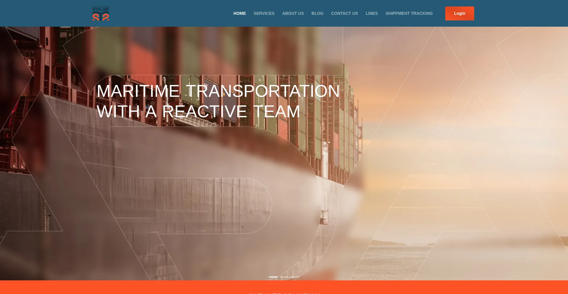 Website screenshot of Sts-line.com