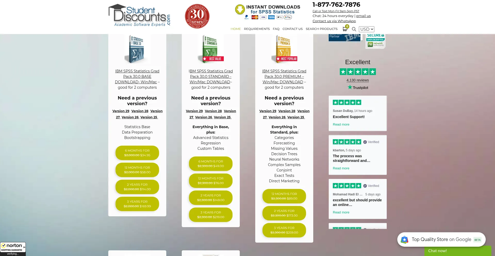 Website screenshot of Studentdiscounts.com