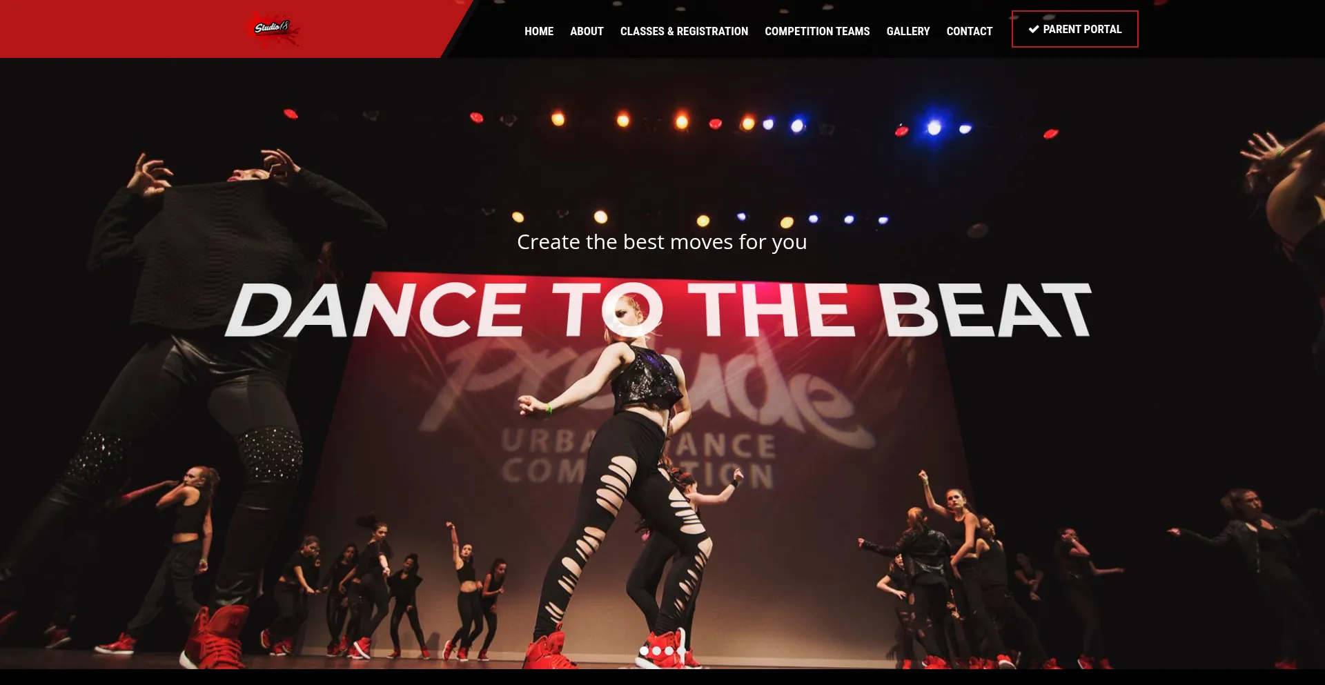 Website screenshot of Studio18chicago.com