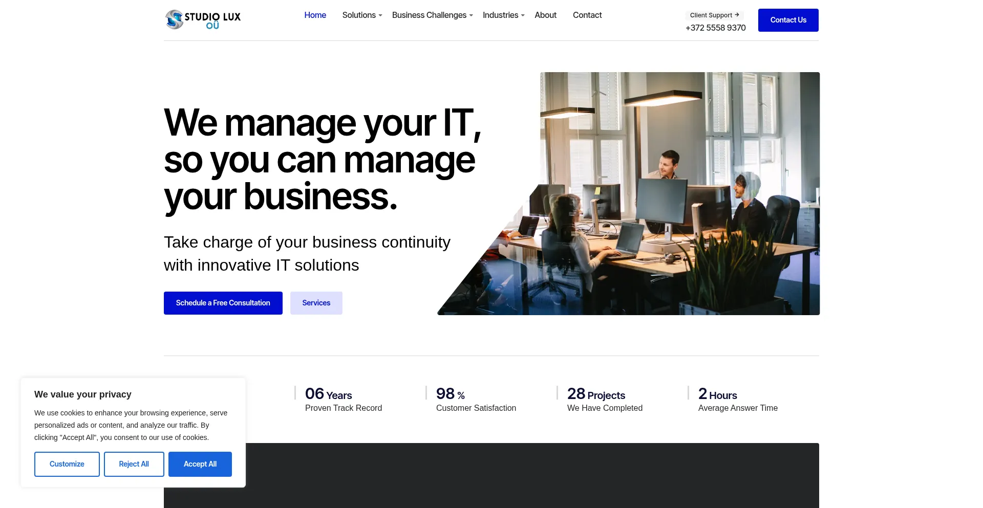 Studio-lux.eu Screenshot
