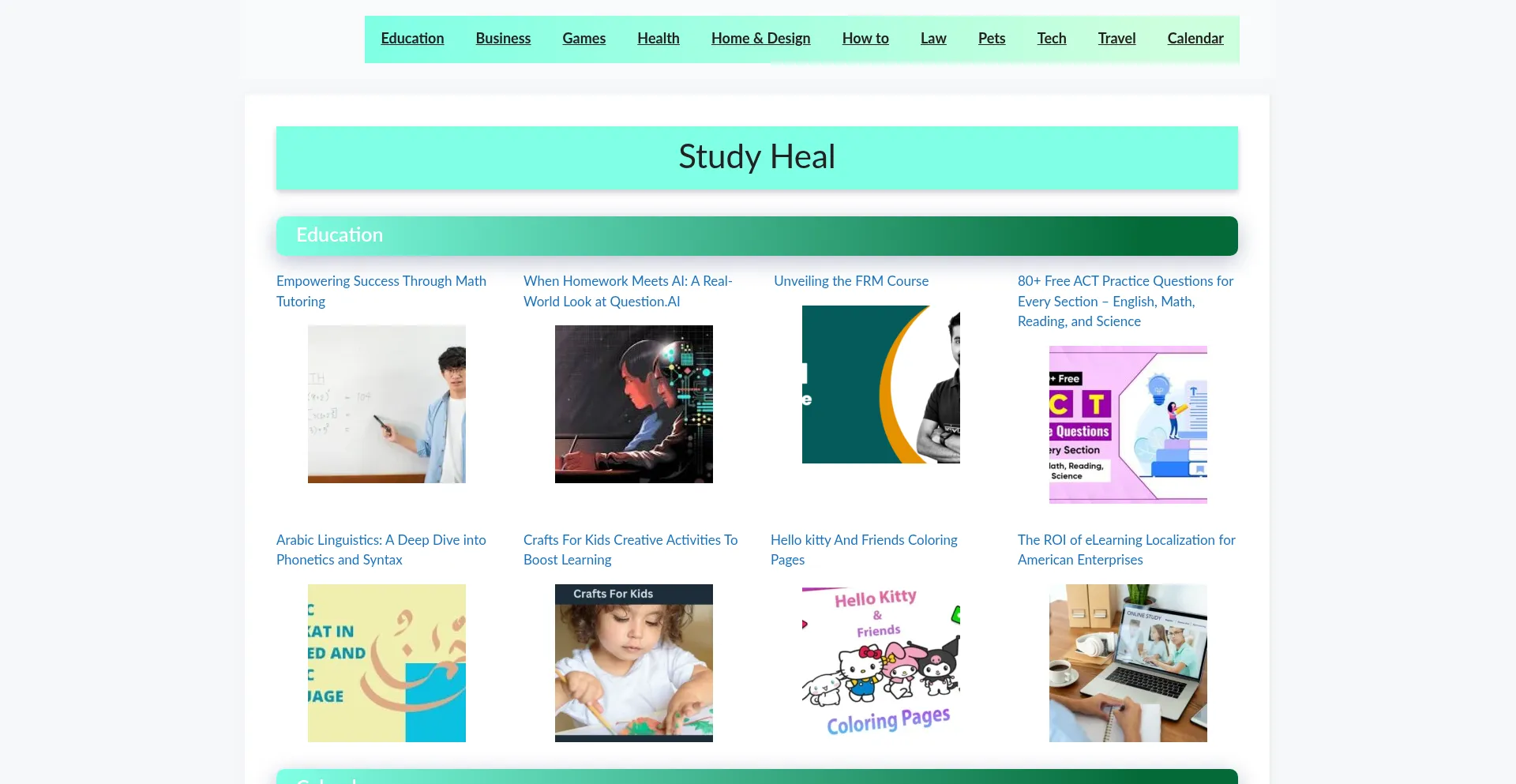 Studyheals.com Screenshot