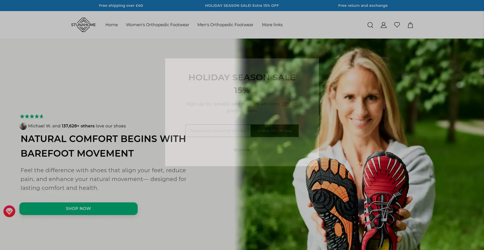 Stunahome.com Screenshot