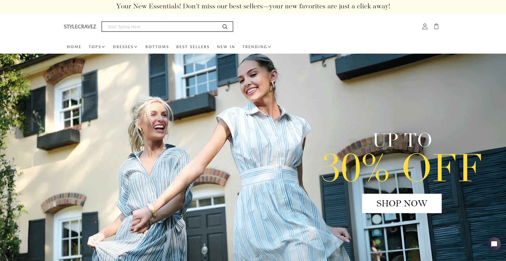 Website screenshot of Stylecravez.com
