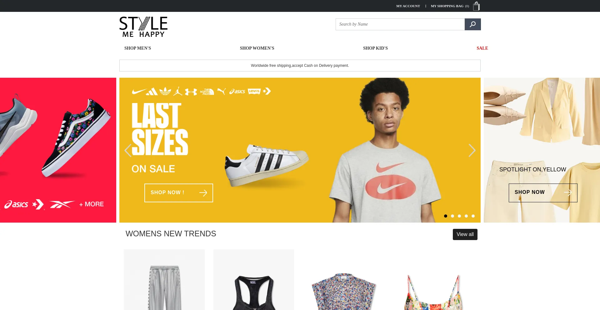 Website screenshot of Stylemehappy.co