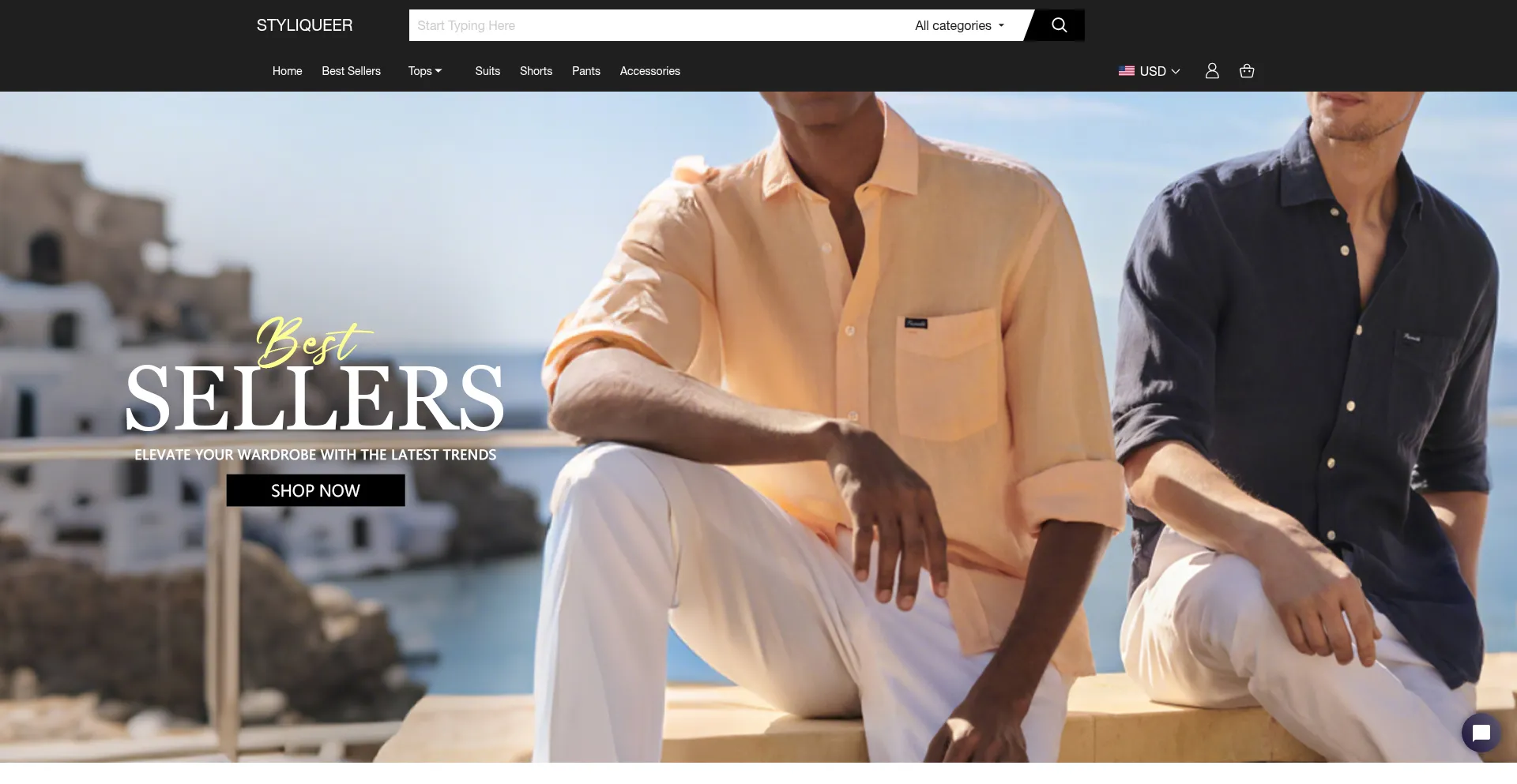 Website screenshot of Styliqueer.com