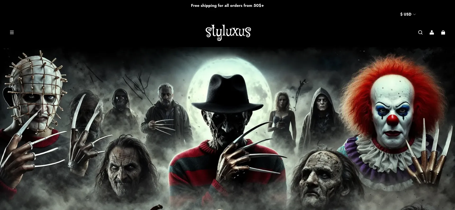 Website screenshot of Styluxus.com