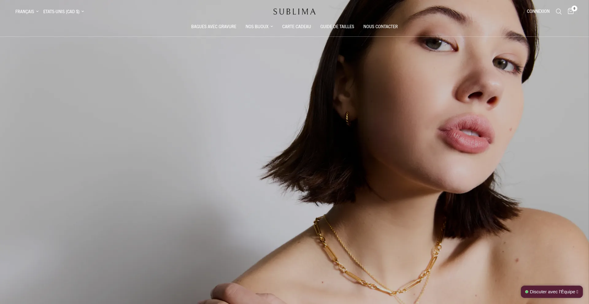 Website screenshot of Sublimajewels.com
