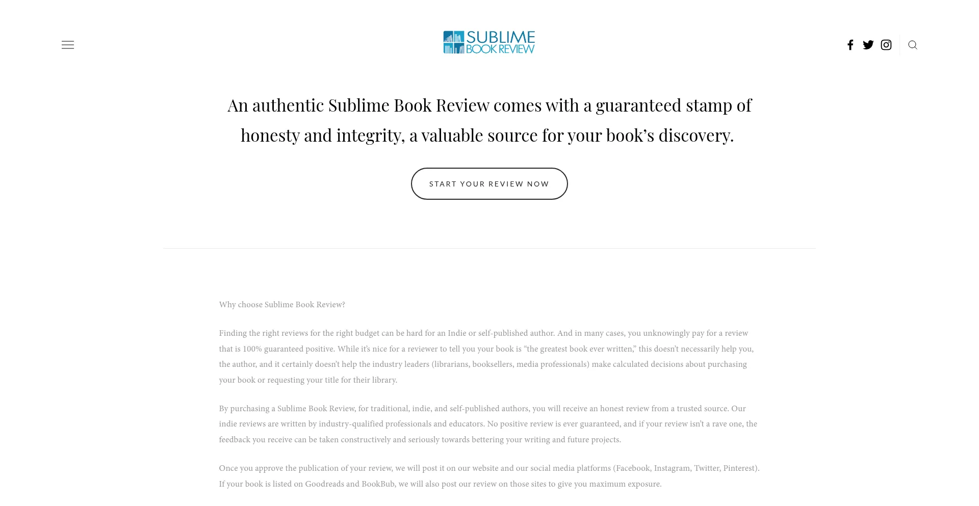 Sublimebookreview.com