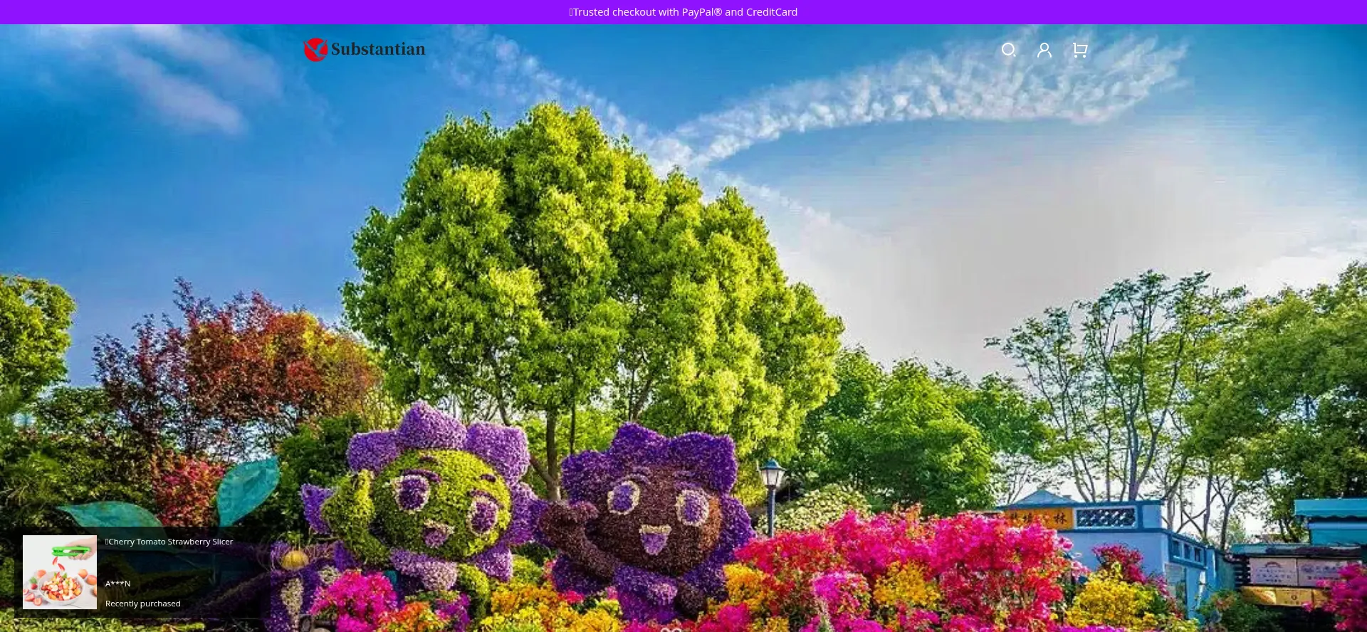 Website screenshot of Substantian.com