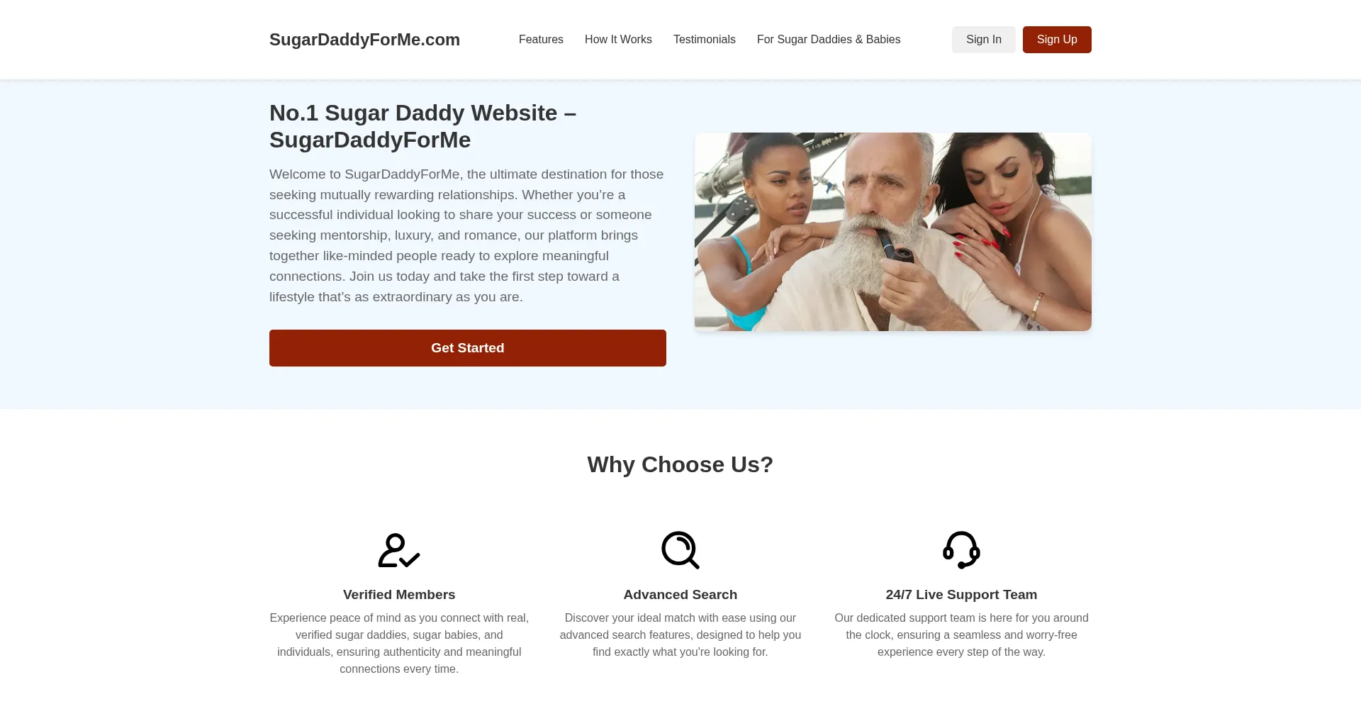 Sugardaddyforme.org Screenshot