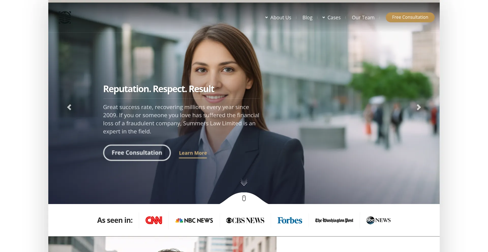Website screenshot of Summerslaw.ltd