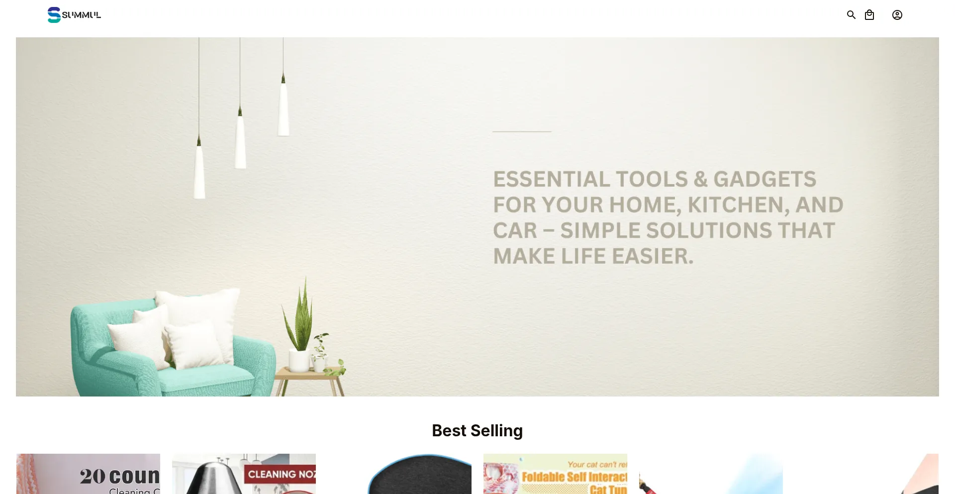 Website screenshot of Summul.com