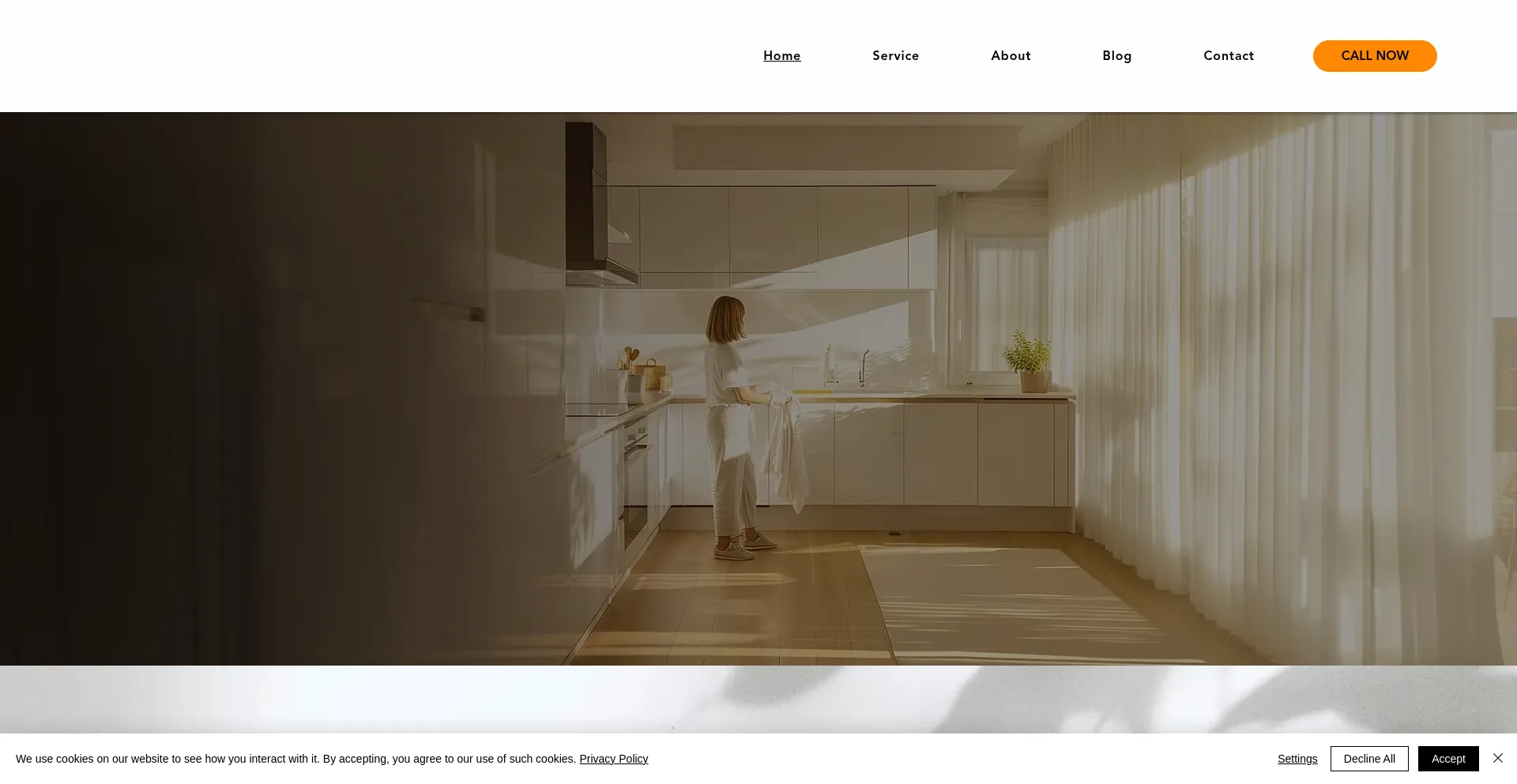 Website screenshot of Sunsetcleaningct.com