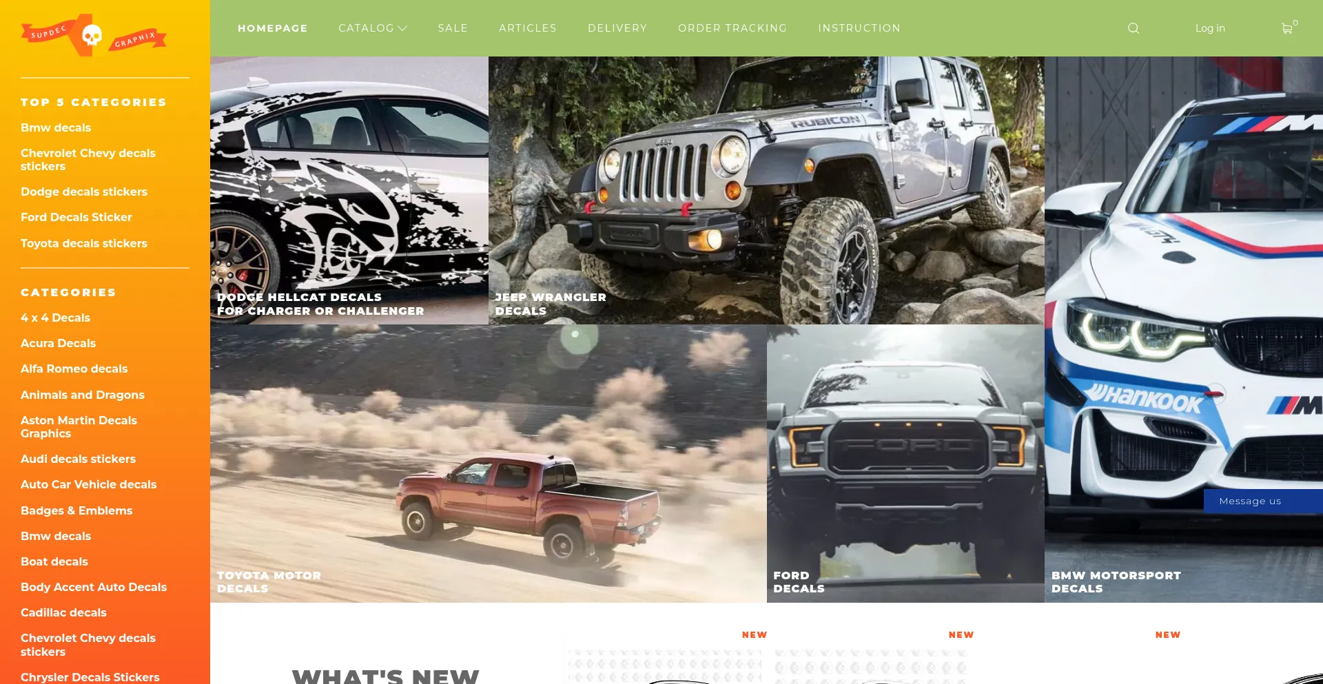 Website screenshot of Supdec.com