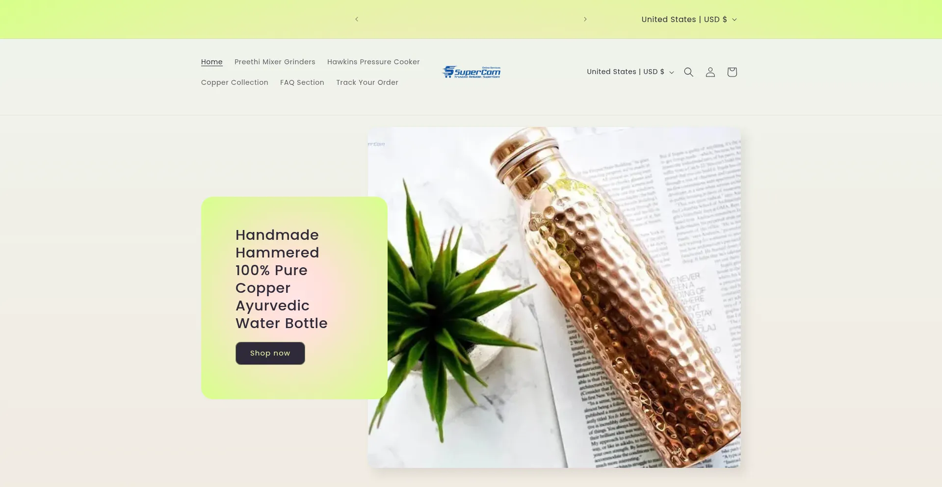 Website screenshot of Supercomonlineservice.com