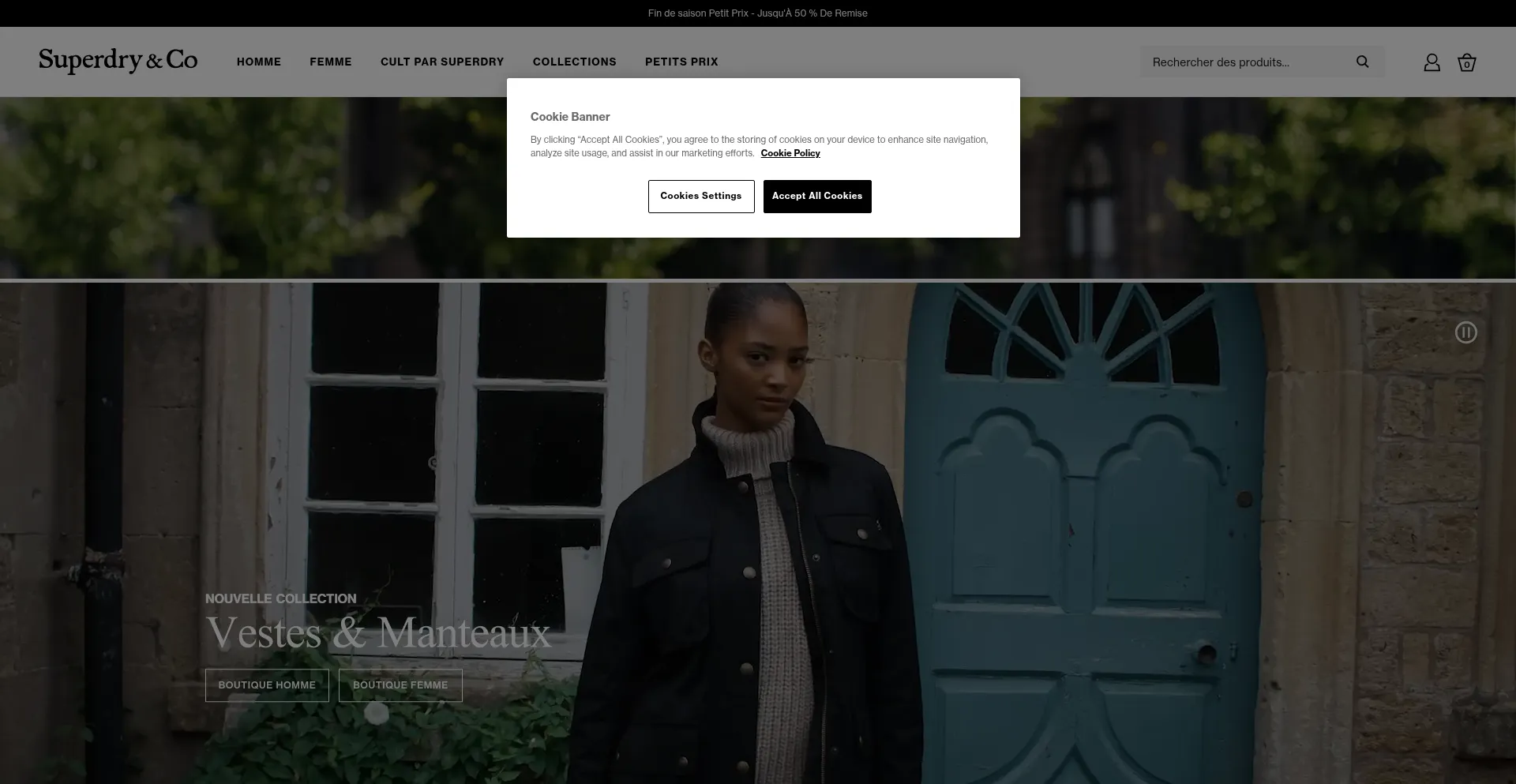 Superdry.fr Screenshot