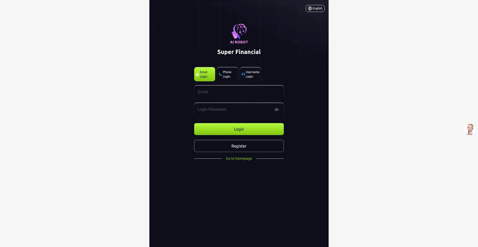 Website screenshot of Superfinancemax.com