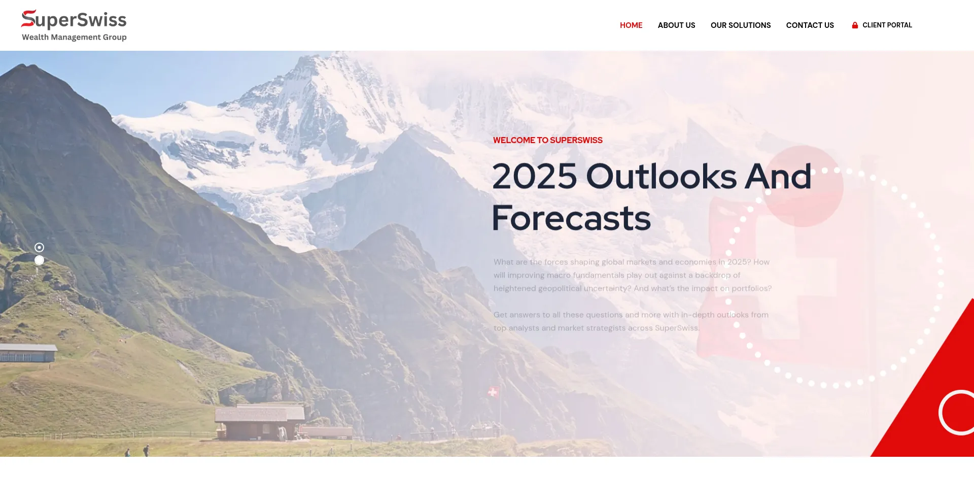 Website screenshot of Superswiss.co