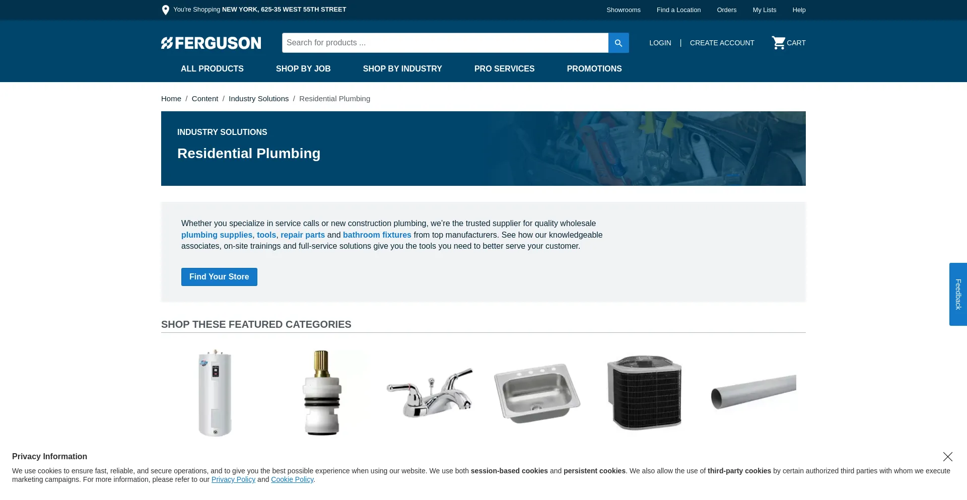 Website screenshot of Supply.com