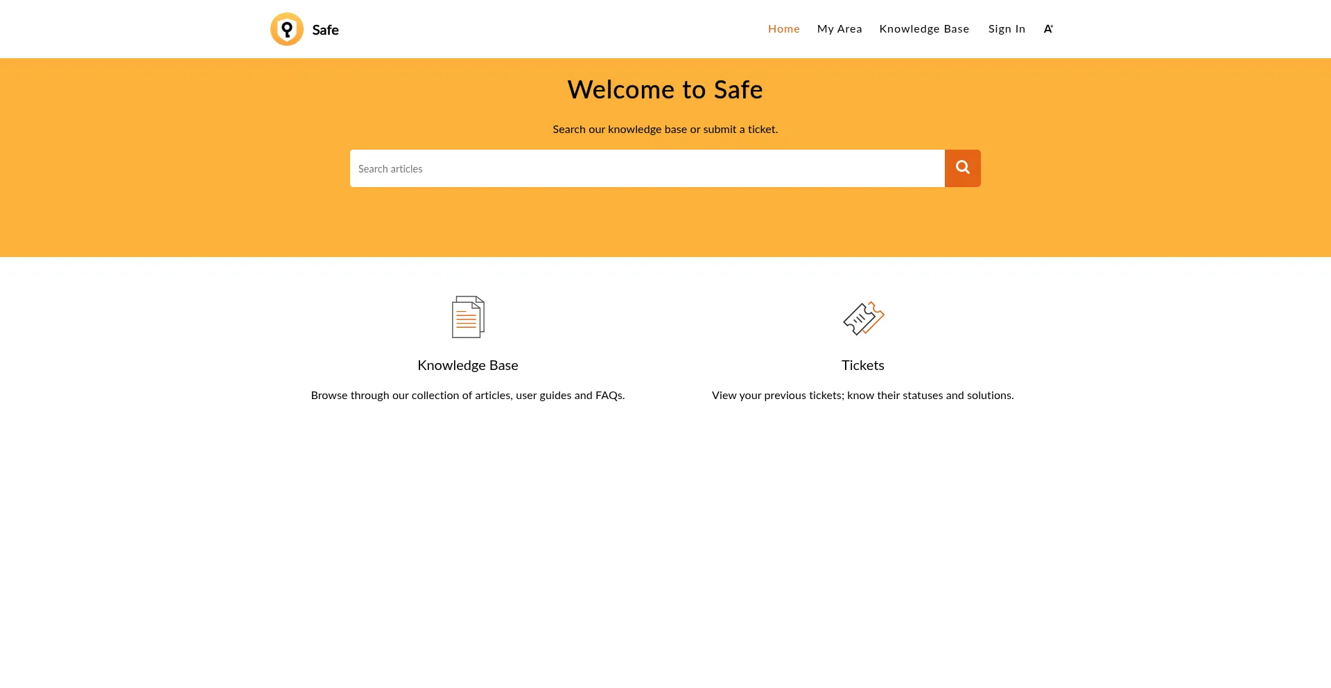 Website screenshot of Support.safe-in-cloud.com