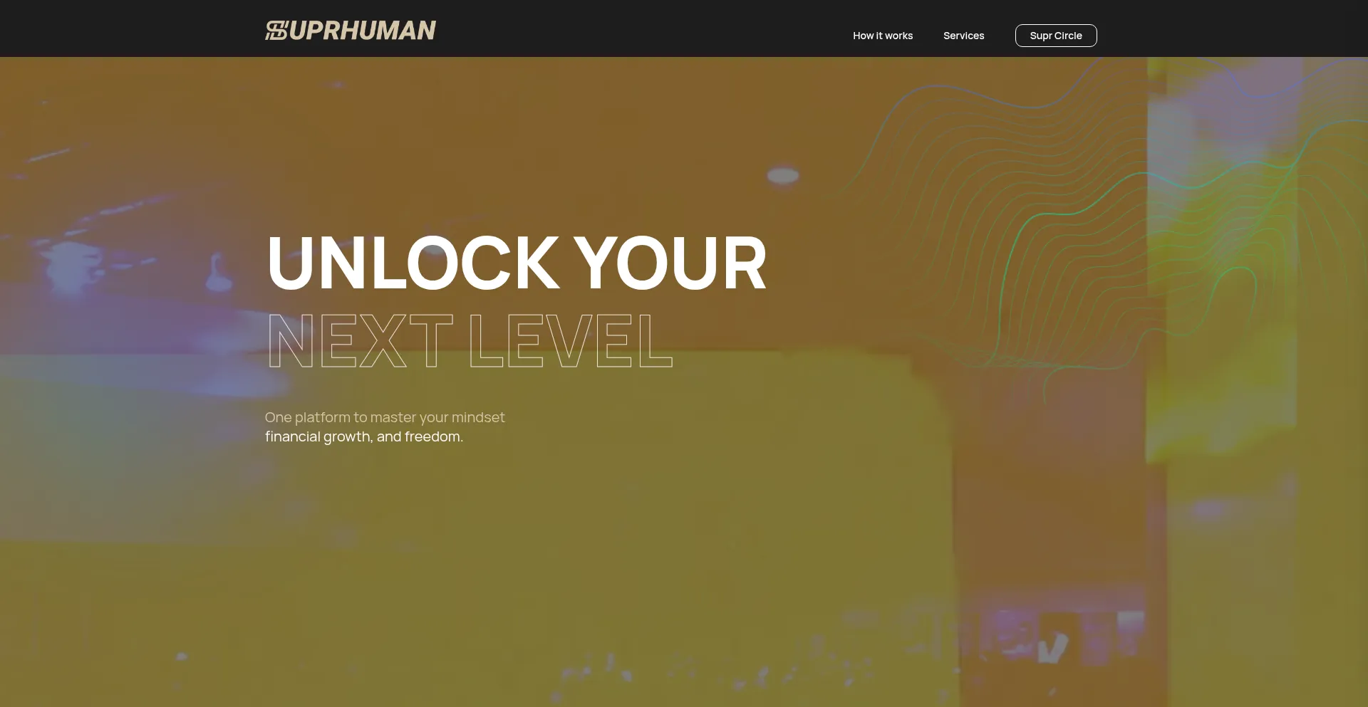 Website screenshot of Supr.ae