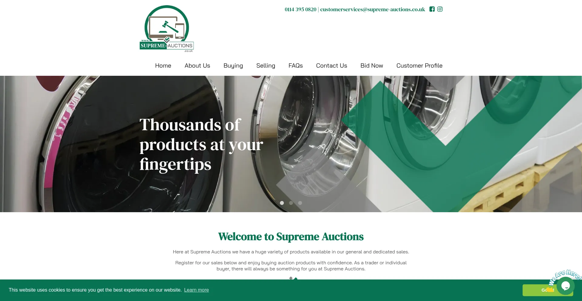 Supreme-auctions.co.uk Screenshot