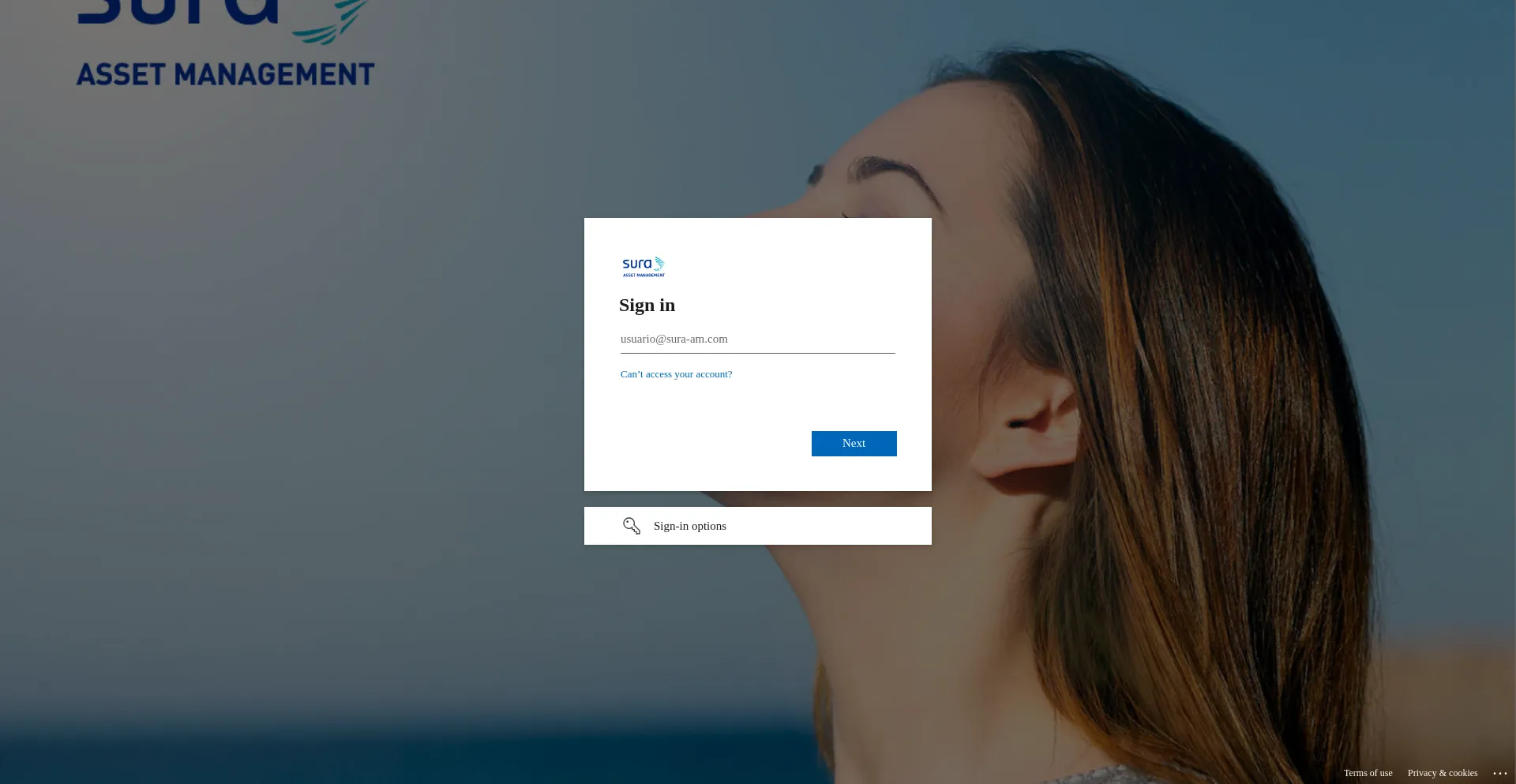 Website screenshot of Suraam.qualtrics.com