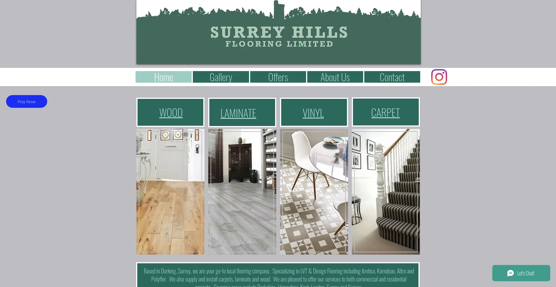 Surreyhillsflooring.com Screenshot