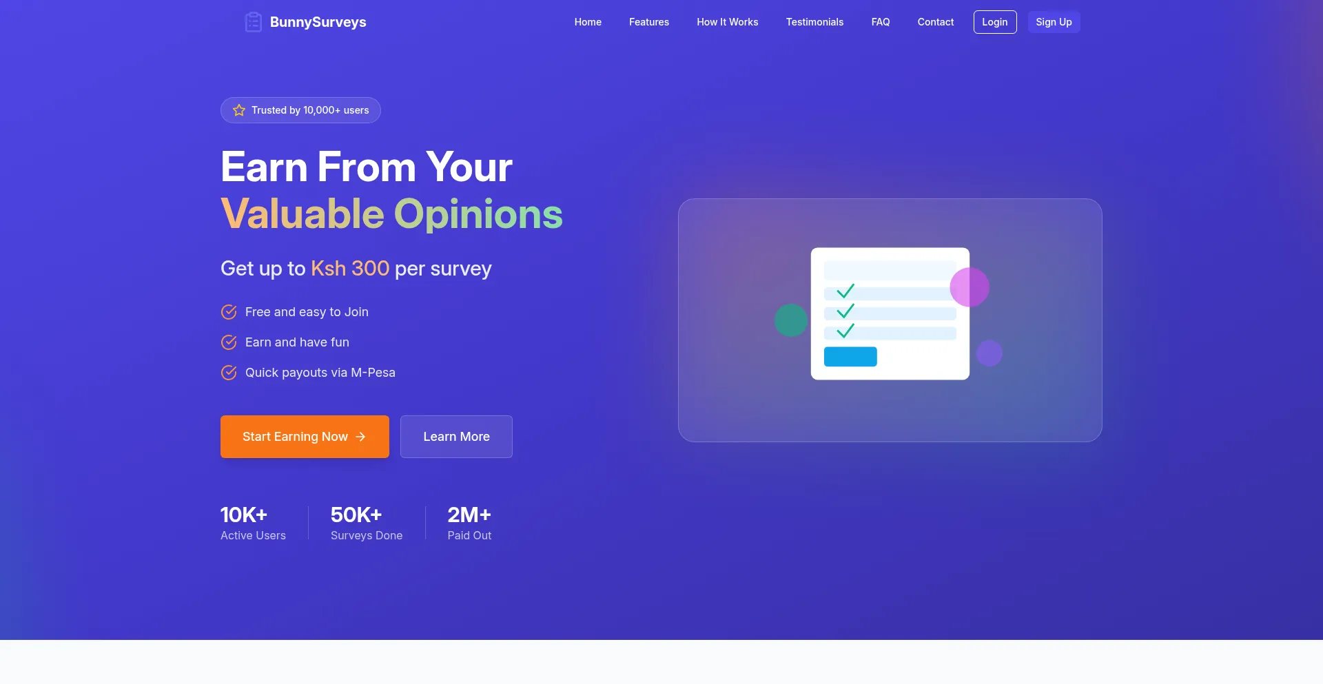 Website screenshot of Surveyzplus.com