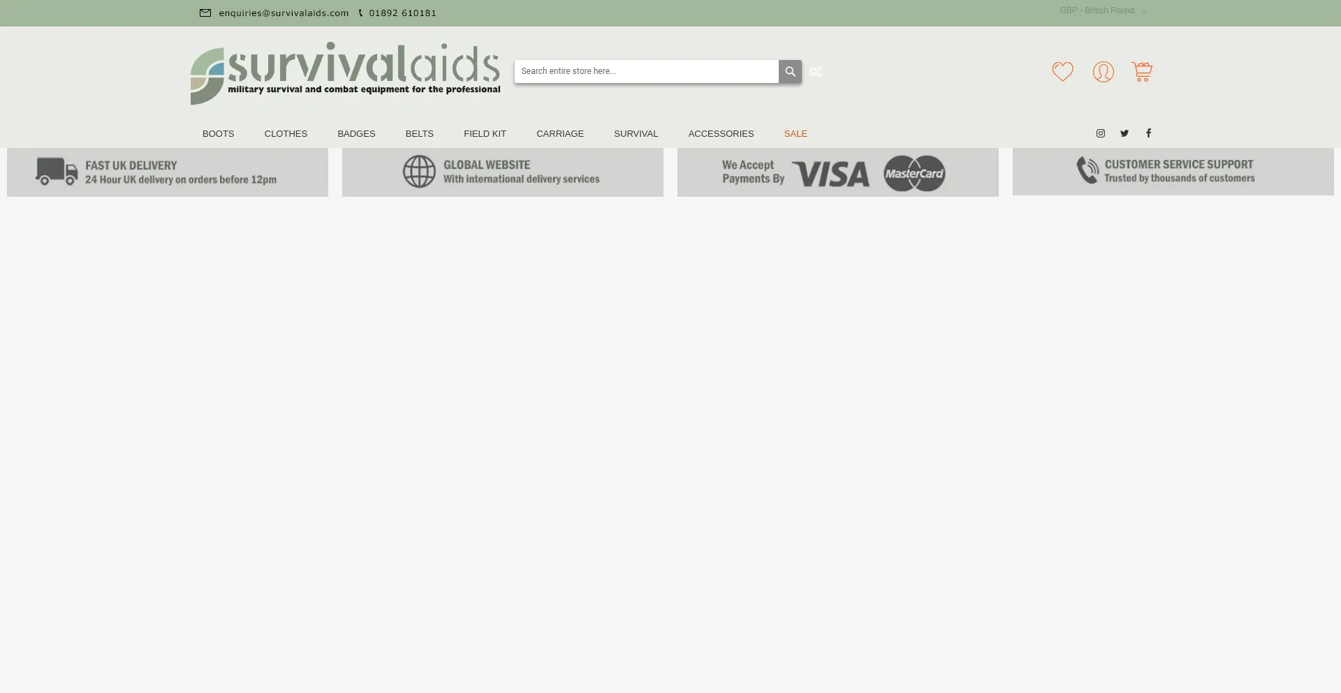 Survivalaids.com Screenshot