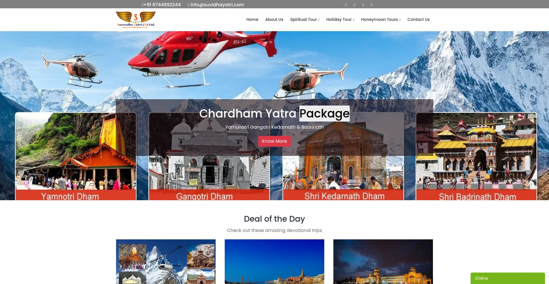 Suvidhayatri.com Screenshot