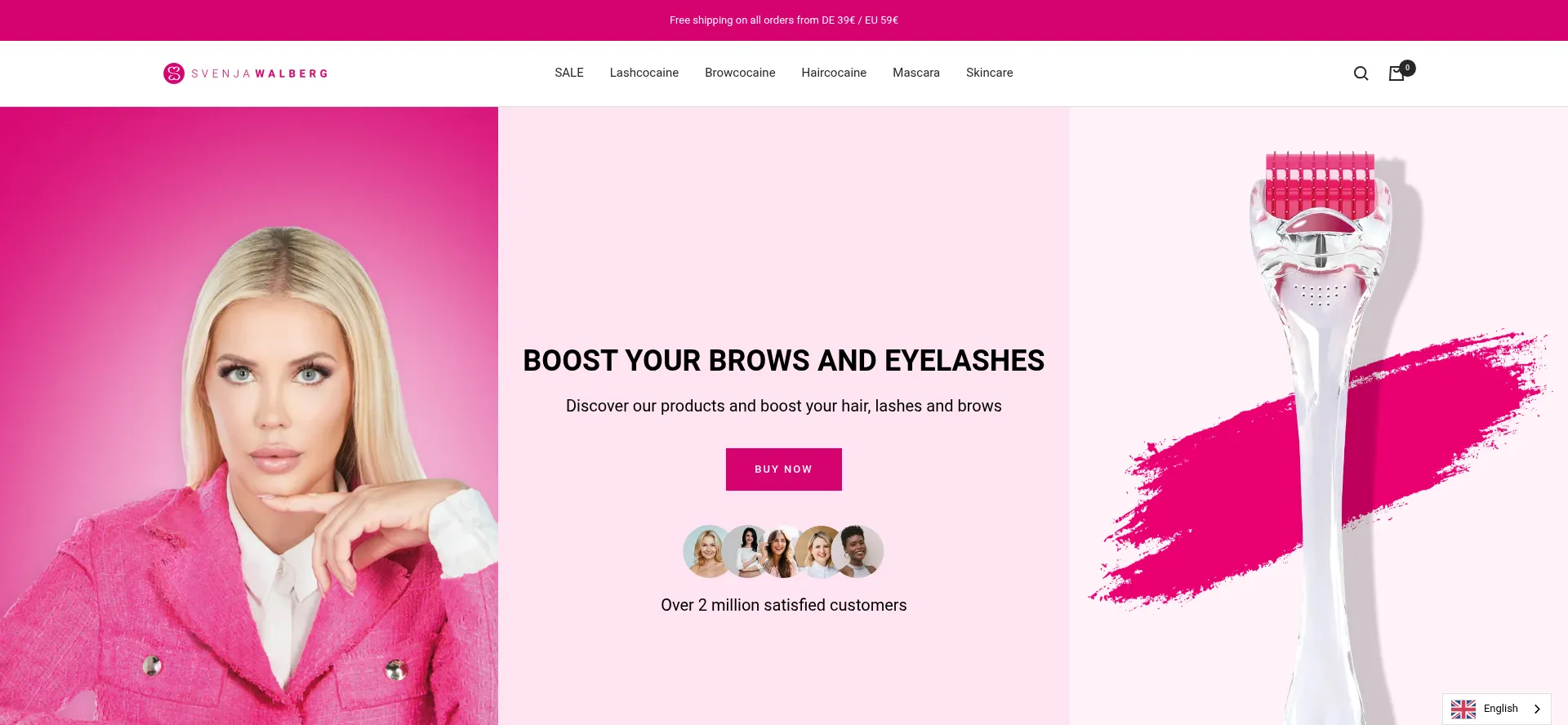 Website screenshot of Svenjawalberg.com