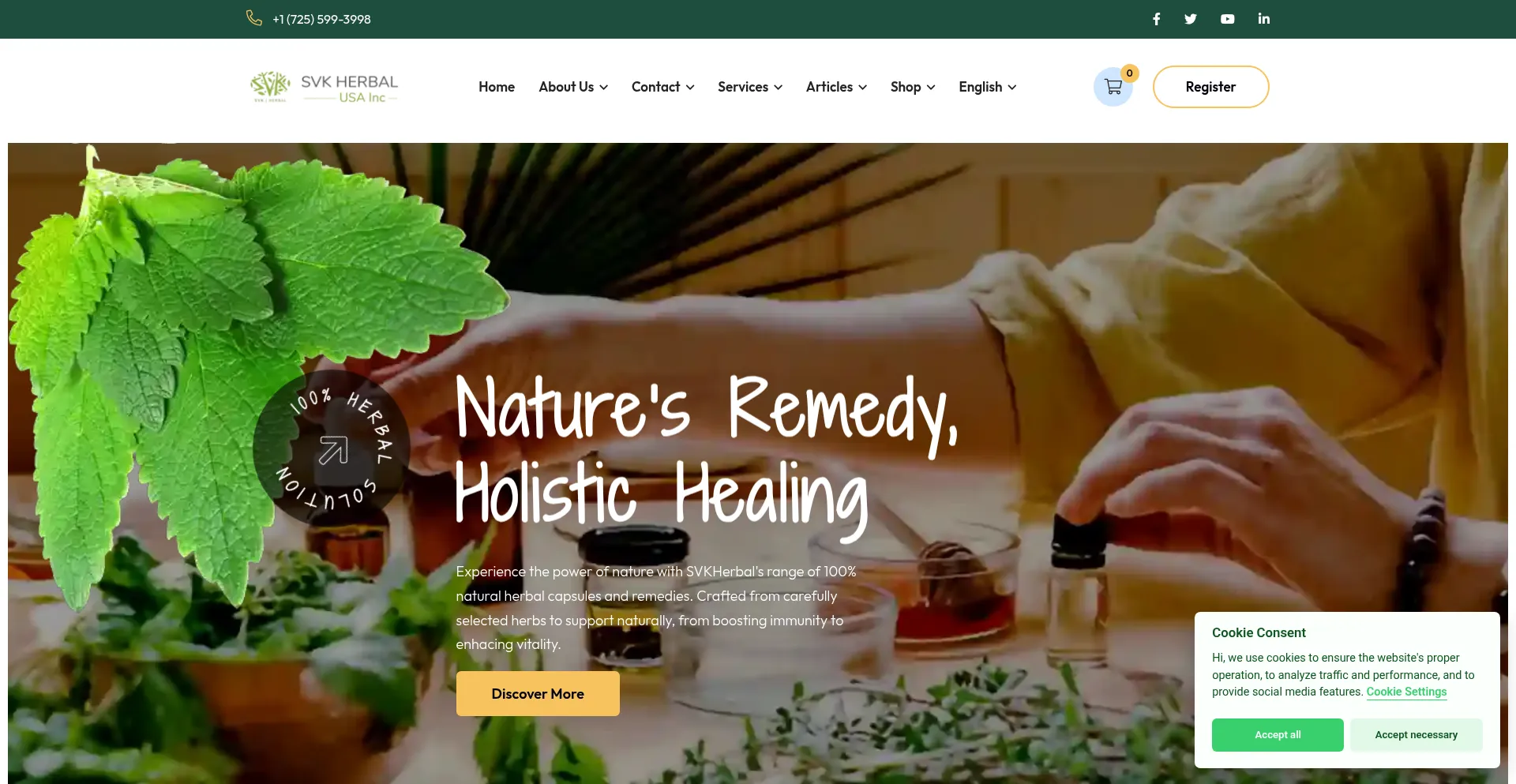 Svkherbal.com Screenshot