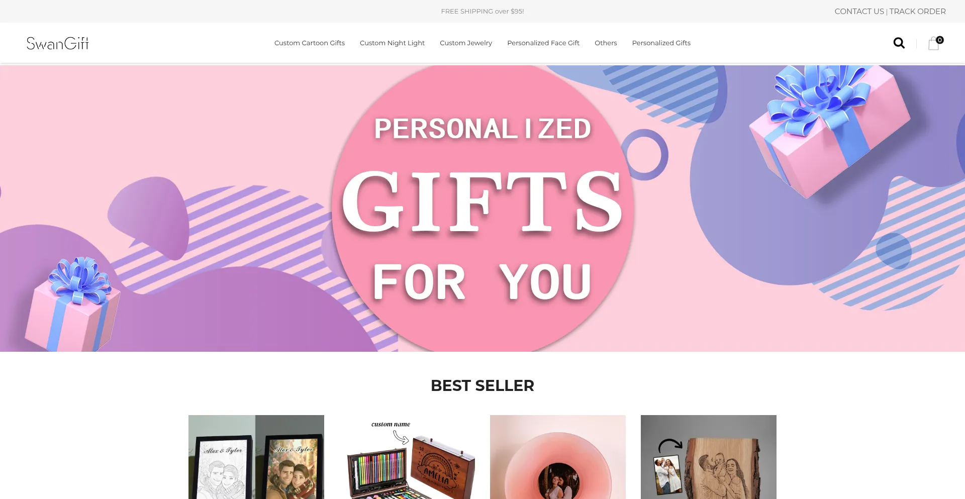 Swangift.com Screenshot