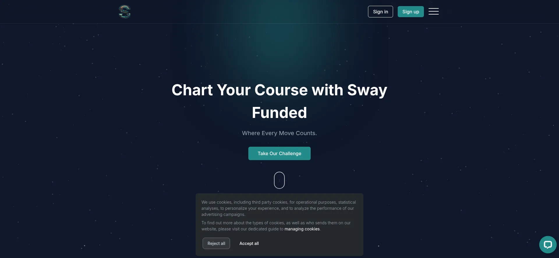 Swayfunded.com Screenshot
