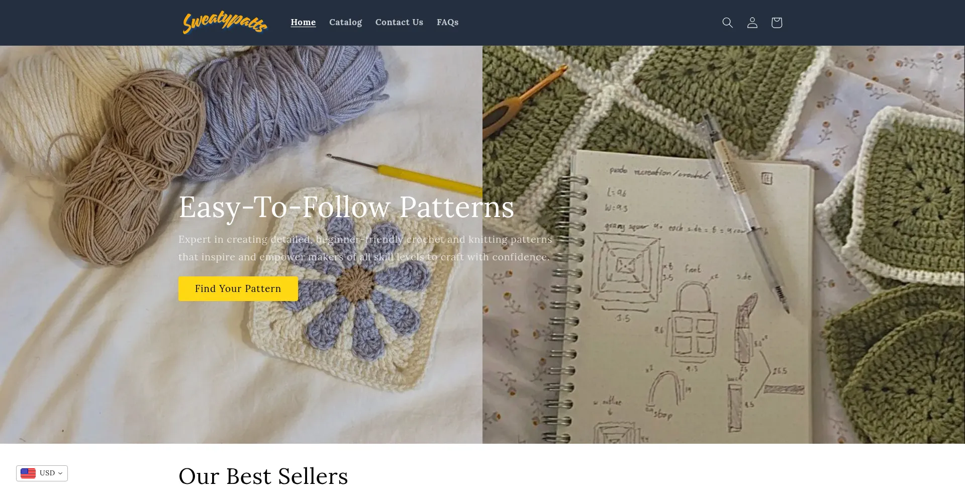 Sweatystitche.com Screenshot