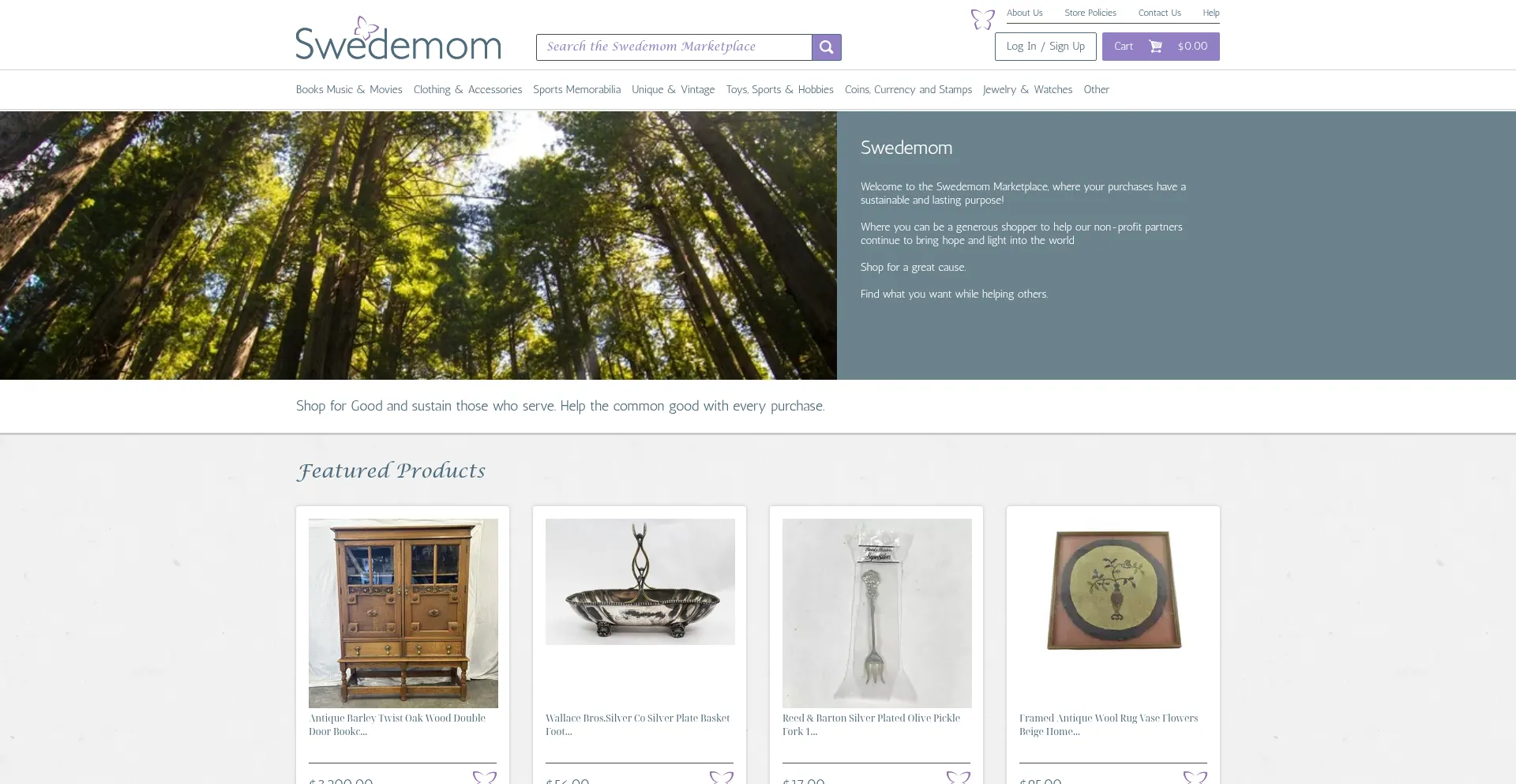 Website screenshot of Swedemom.com