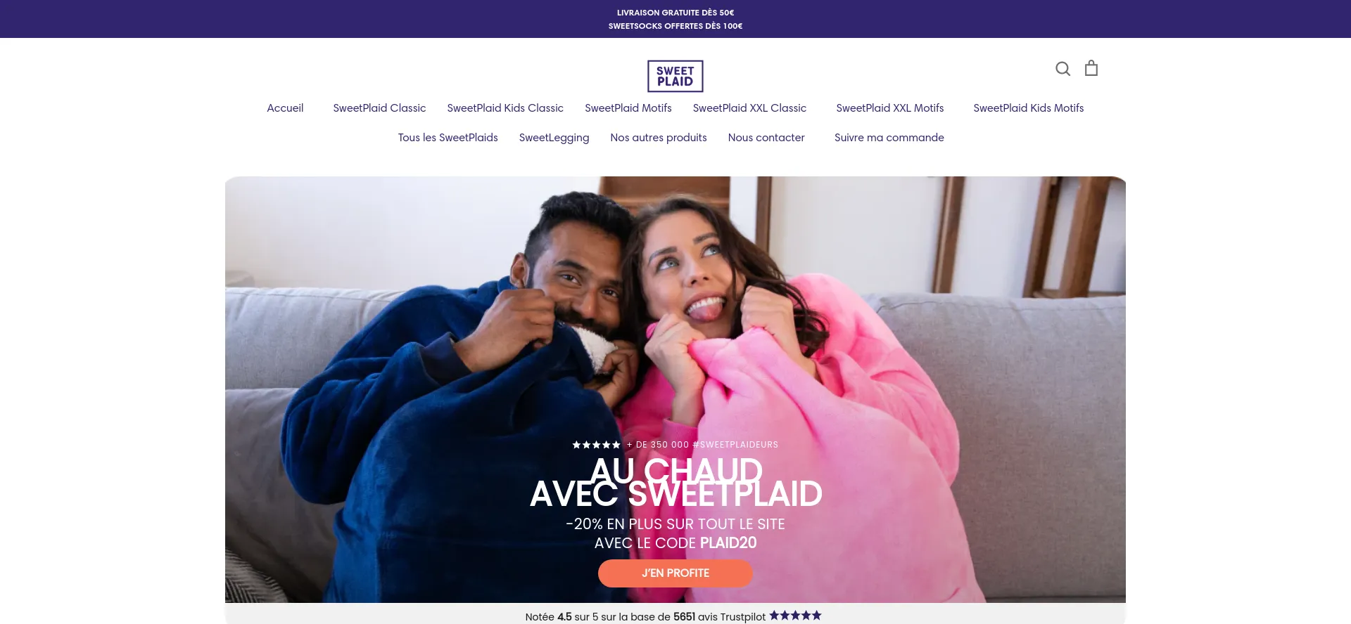 Sweetplaid.com Screenshot