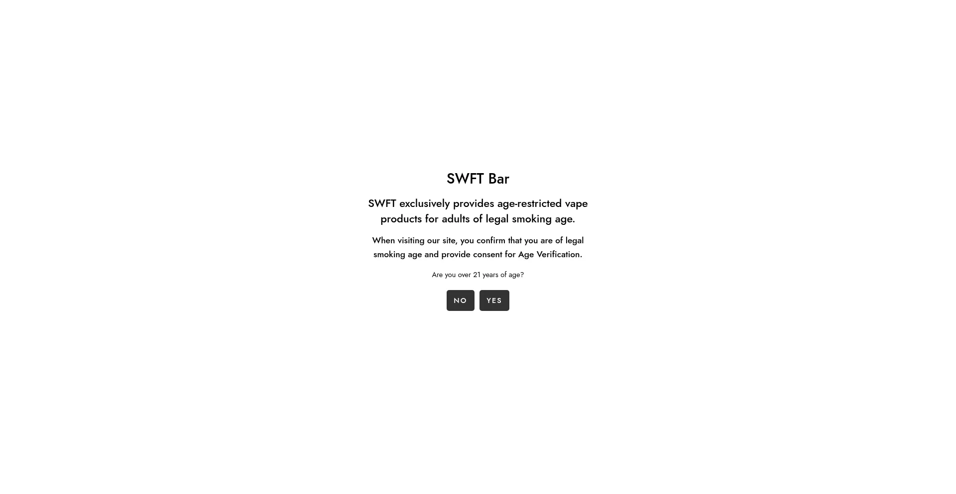 Website screenshot of Swftbar.org