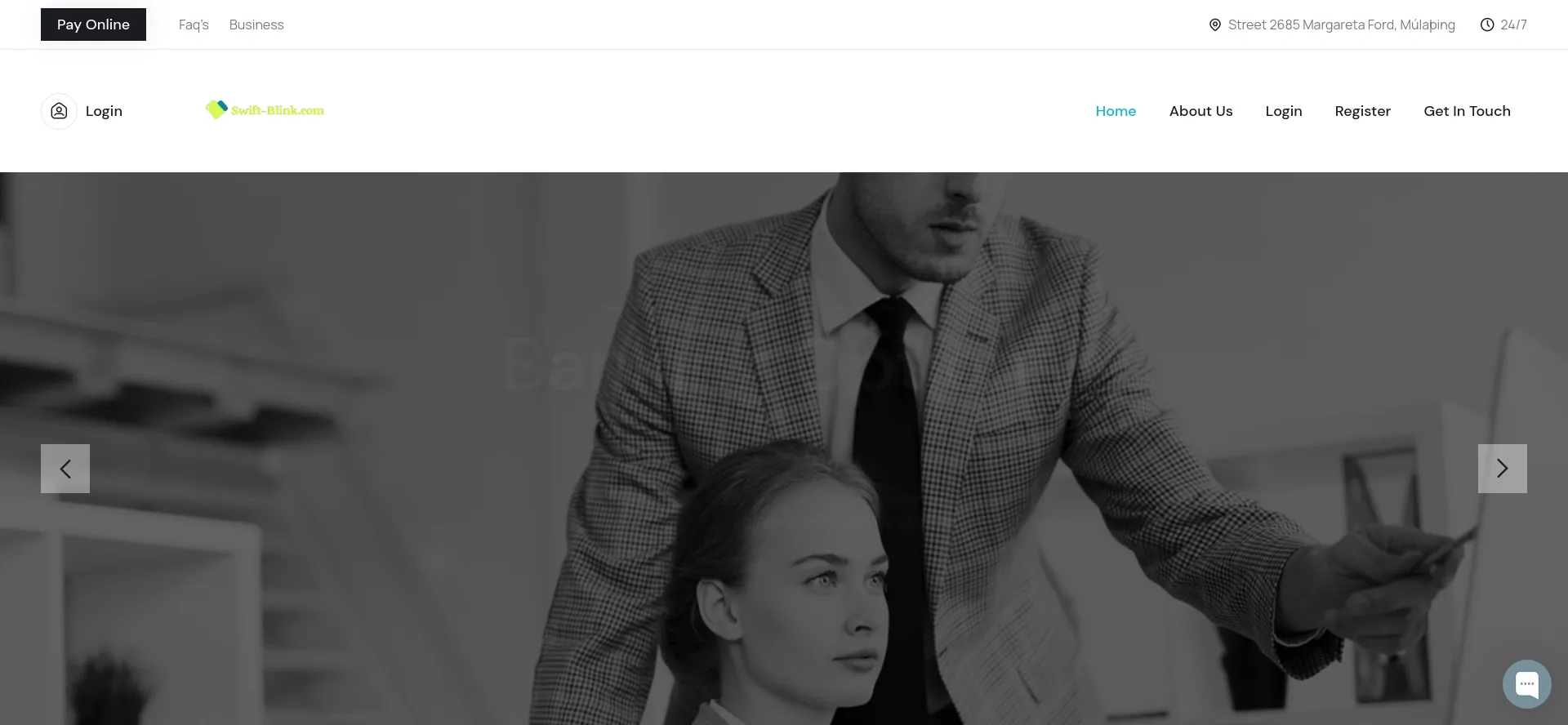 Website screenshot of Swift-blink.com