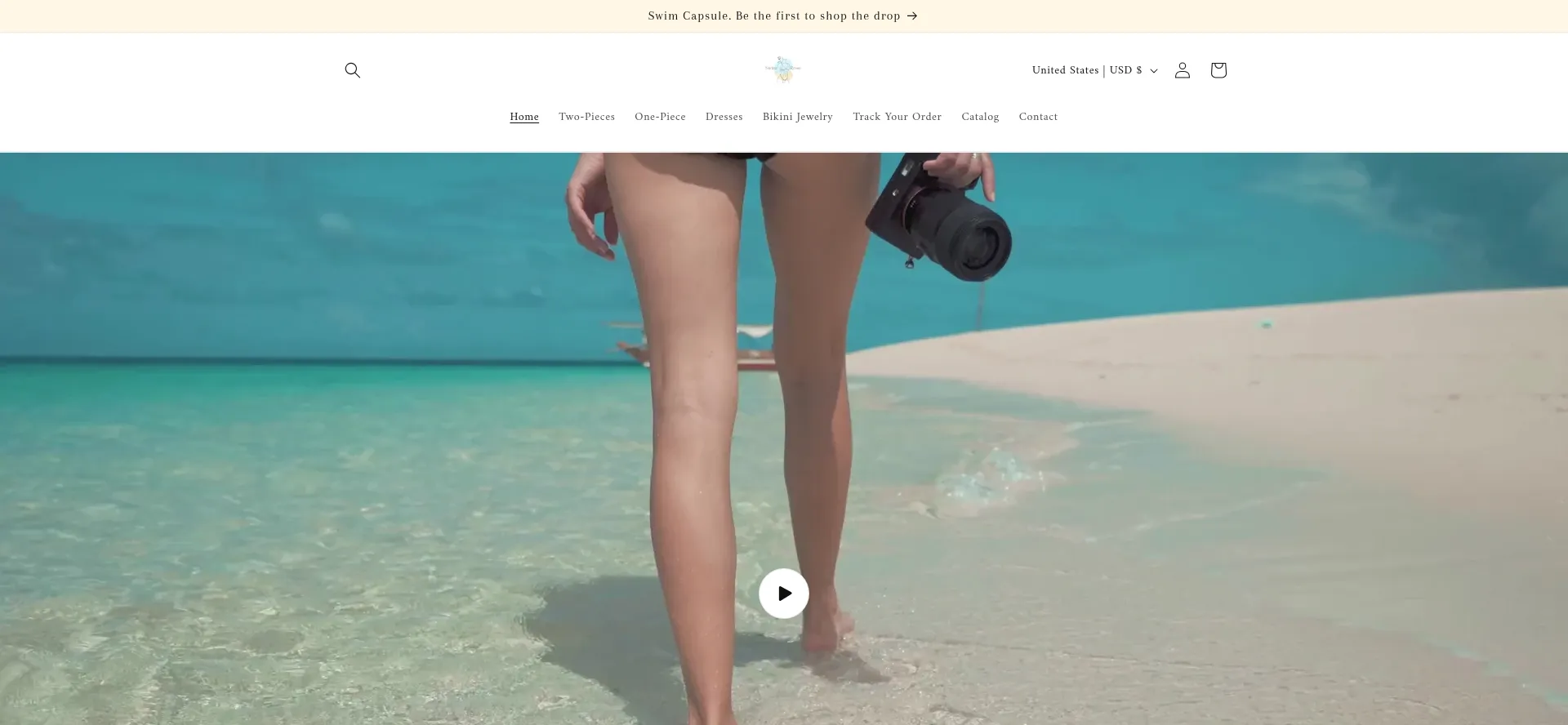 Website screenshot of Swimrose.us