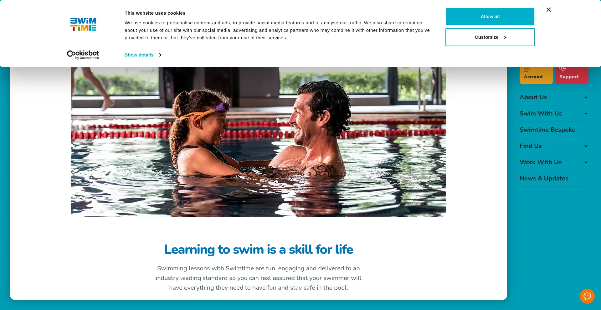 Swimtime.org Screenshot