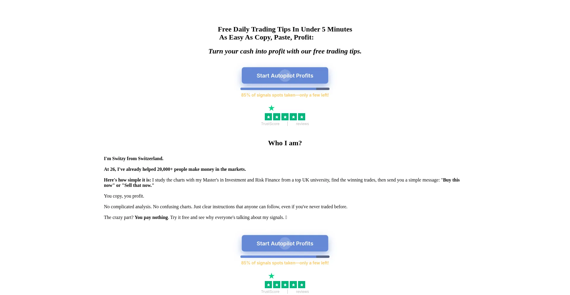 Switzylife.com Screenshot