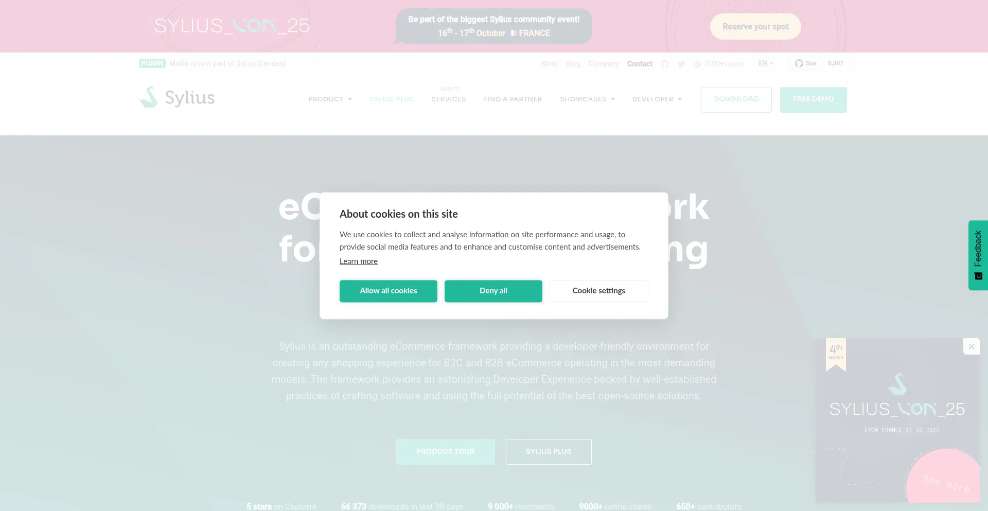 Sylius.com Screenshot