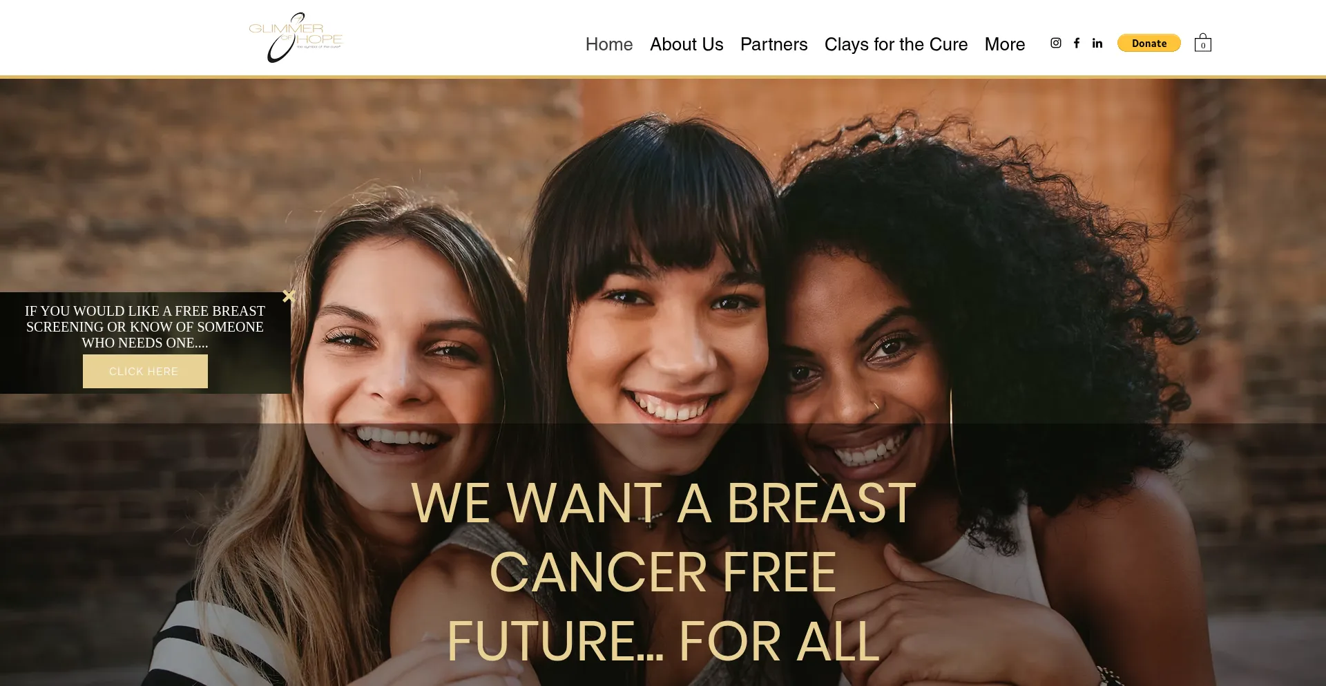 Website screenshot of Symbolofthecure.com