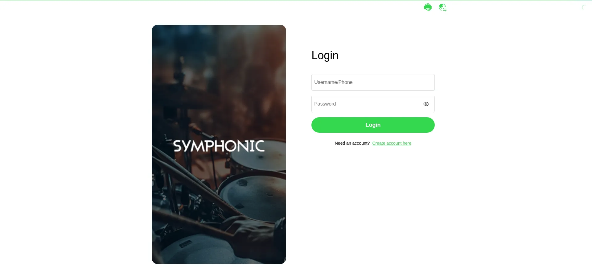 Website screenshot of Symphonicmusicpromo.com