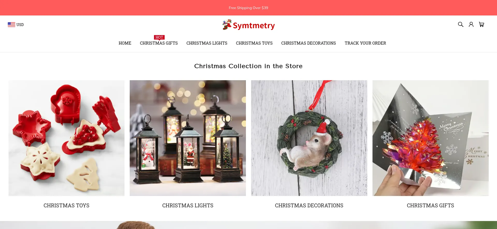 Website screenshot of Symtmetry.com