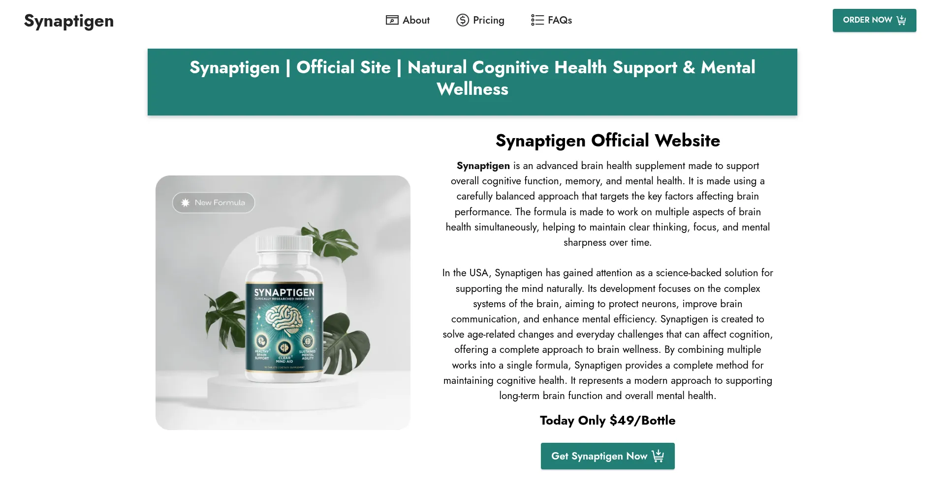 Is Synaptigen-usa.us Safe?